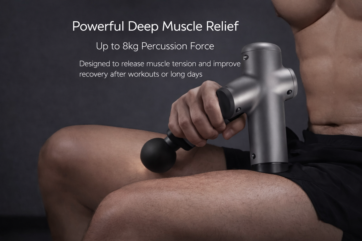 Lenovo Elite Pro Wireless Fascia Massager Gun Professional Muscle Recovery • Silent Power • Premium Design