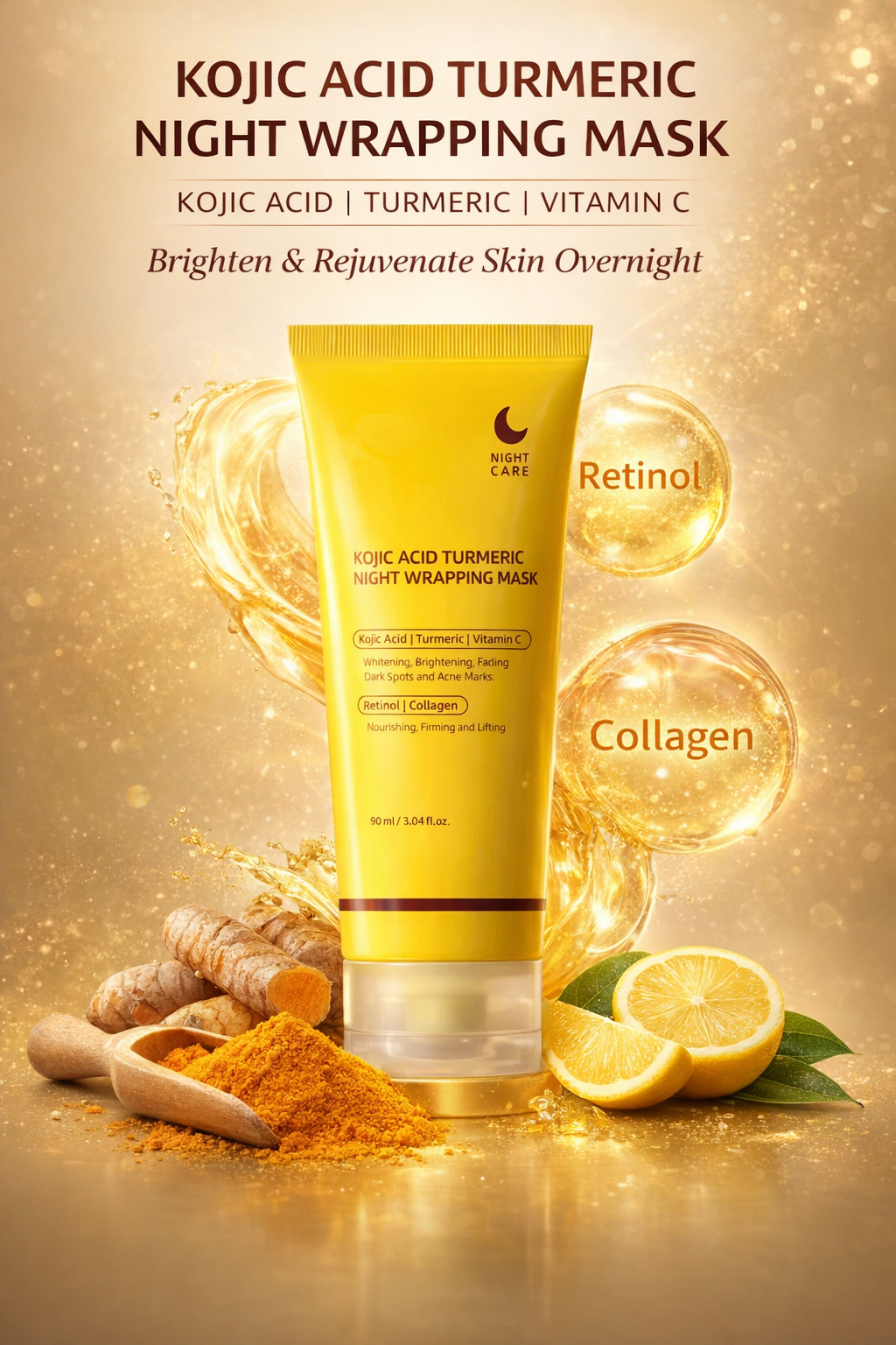 Kojic Acid Turmeric Night Facial Mask