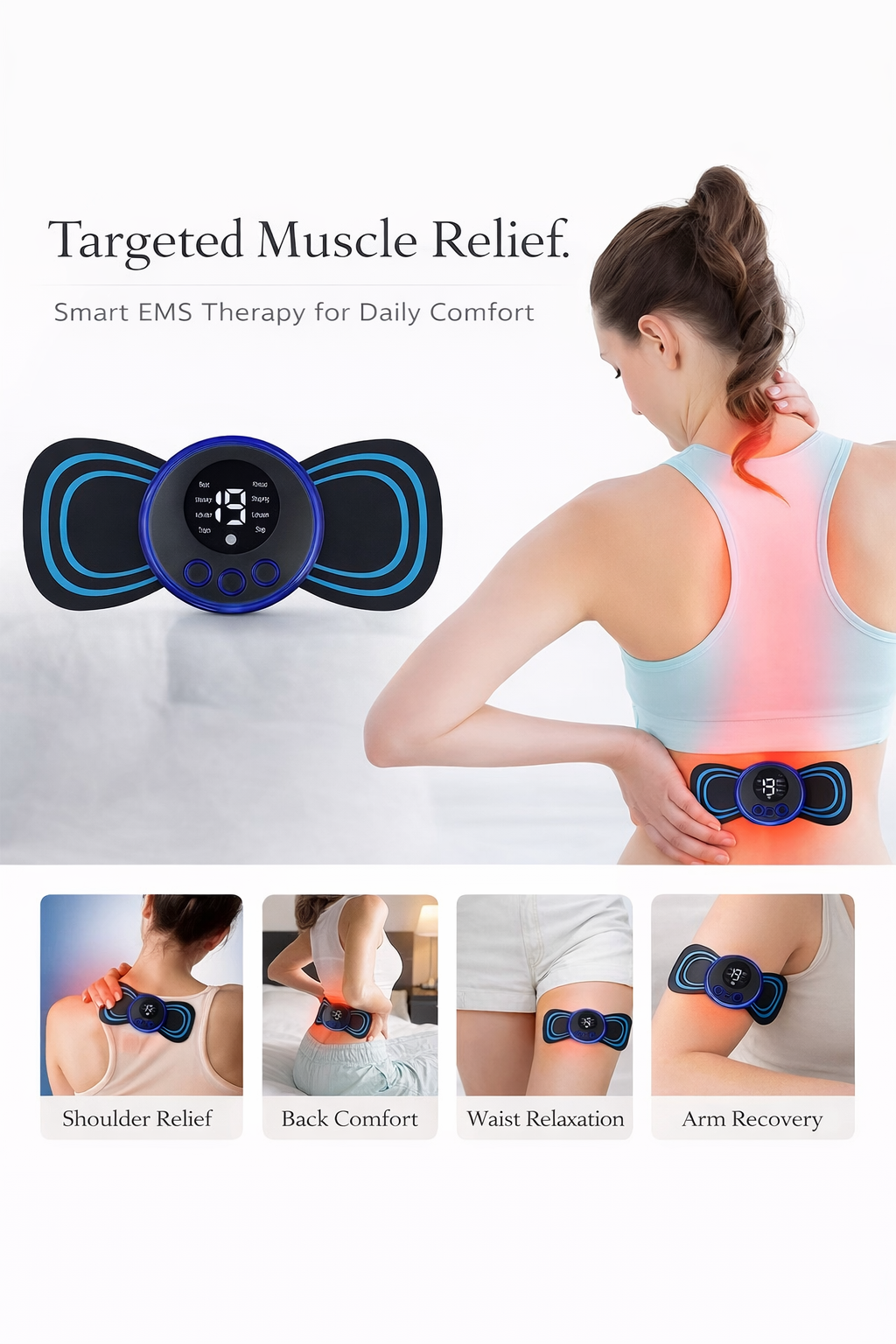 Signature EMS Muscle Sculpt & Relief System
A Refined Solution for Neck, Spine, Calf & Joint Rejuvenation