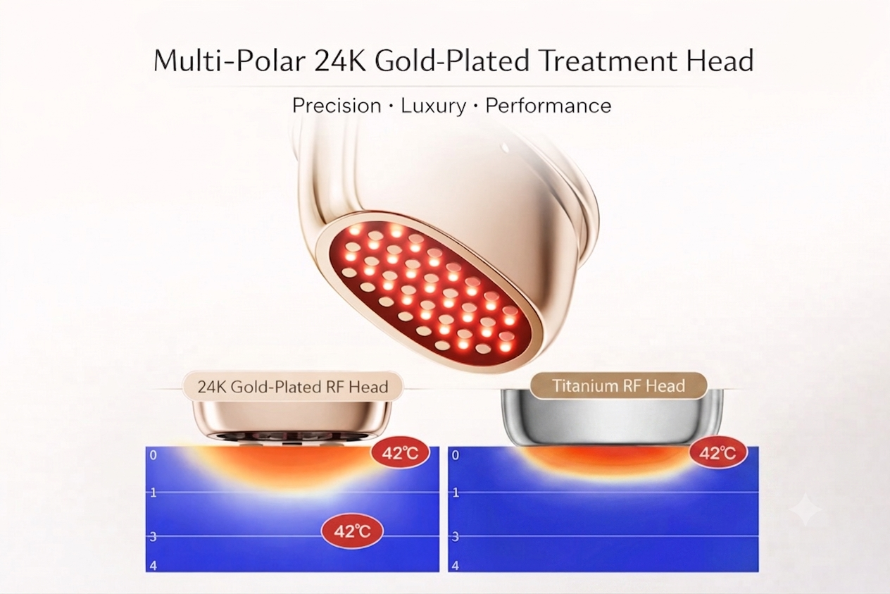 ANLAN 24K Gold Multi-Polar RF Facial Sculpting Device