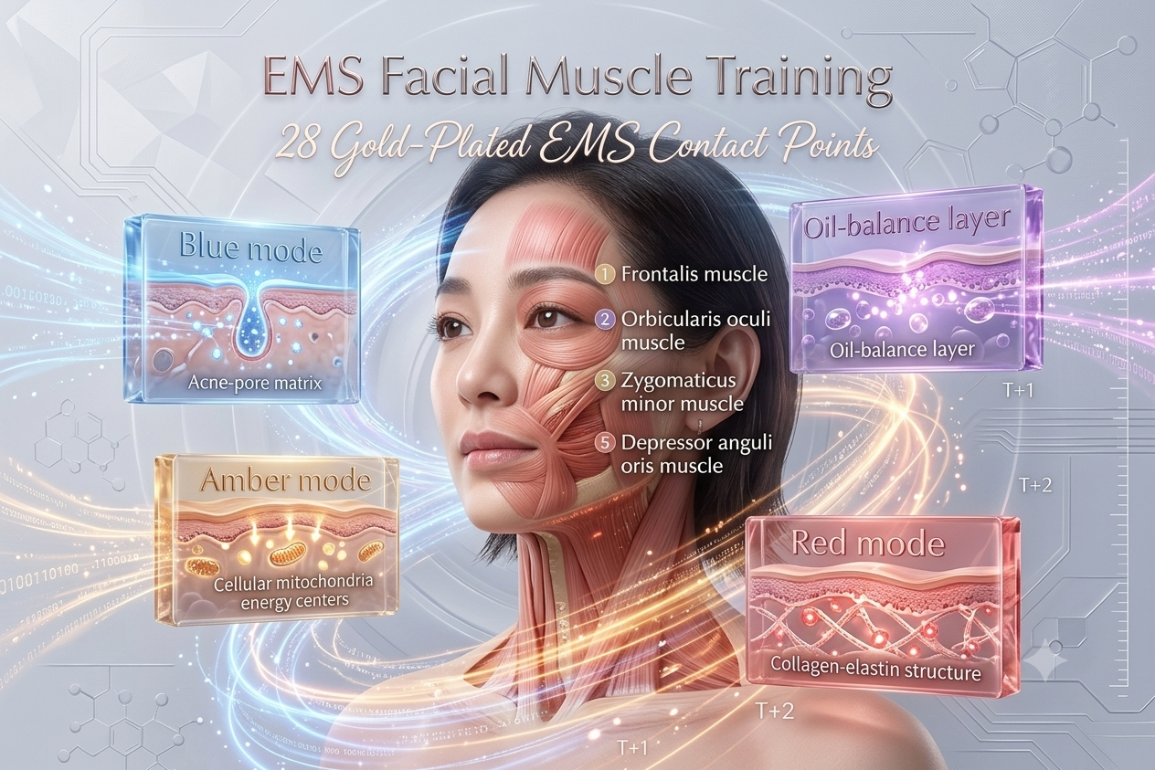 ANLAN 24K Gold Multi-Polar RF Facial Sculpting Device