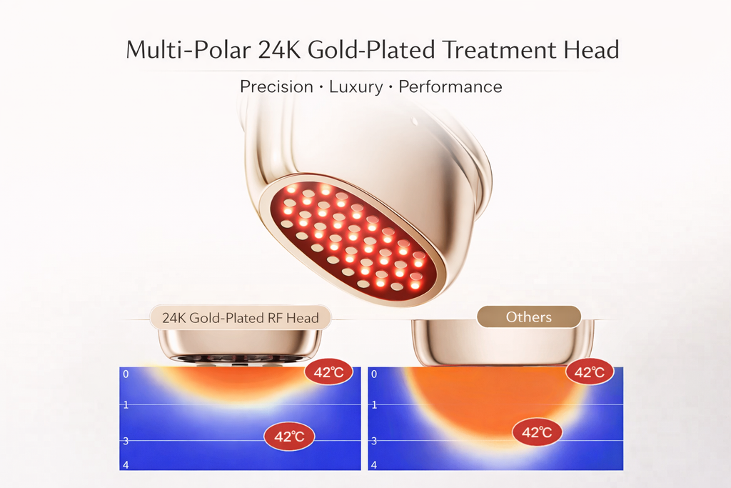 ANLAN 24K Gold Multi-Polar RF Facial Sculpting Device